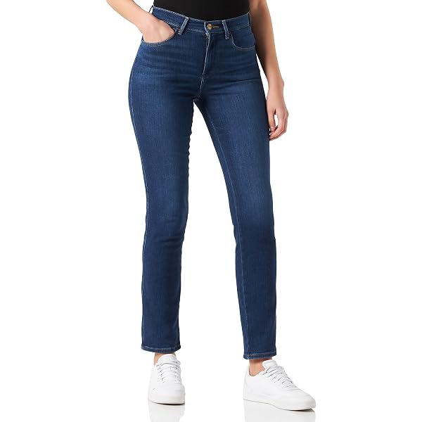 Wrangler Jeans Skinny Indimenticabili Vita Alta Donna – Denim Elasticizzato Con Cucitura A W – Taglie 0-18