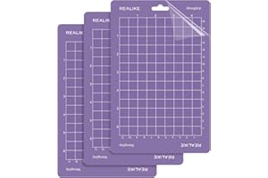 Realike Tappetino da taglio Strong Grip per macchina da taglio e scrittura Cricut Joy, 11,4 x 16,5 cm, ricambio, adesivo, 3 tappetini