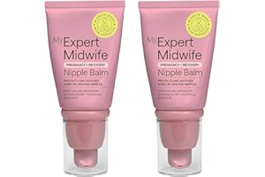 My Expert Midwife No Harm Nipple Balm, 100% Natural, medical grade Lanolin, fast relief, protection for sore cracked nipples. Moisturising, odourless, tasteless, breastfeeding Safe Nipple cream, 60ml