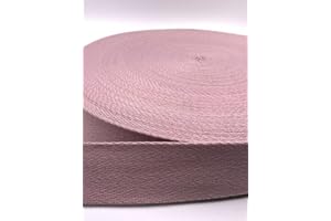 Slantastoffe Gurtband 40mm Baumwolle Taschengurt Uni 32 Farben - 1 Meter (Altrosa)