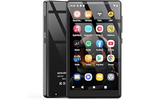 AHENOD 5" MP3 Player with Bluetooth and WiFi, 80GB Android Portable MP4 Player, Kids Player with Speakers, HiFi Sound, Music Player with Spotify, Amazon Music, YouTube, Play Store, up to 512GB