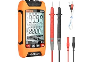 BILIVRY Inteligentny cyfrowy multimetr z liczeniem 9999: True RMS urządzenie pomiarowe Auto-Range Multimetr miernik napięcia AC/DC mierzy napięcie AC/DC, opór, przepływ