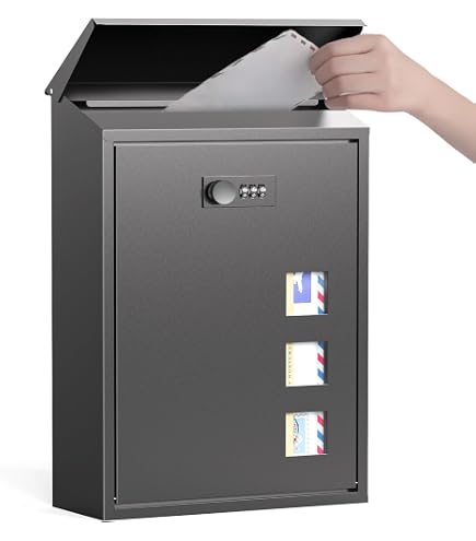 Wall Mounted Post Box ARREGUI Compact E5736 Galvanised Steel Letterbox ...