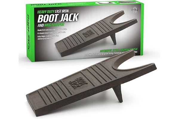 CKB LTD kraftig gjutjärn stövel Jack Wellington stövlar gummiborttagare dragare och lerskrapa bärbar väderbeständig – svart massiv metall