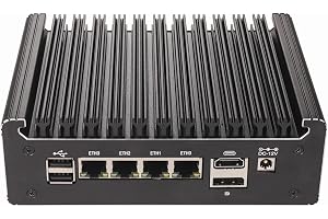 FakestarPC 4 LAN i226 2. brandvägg Mini - PC med brandvägg utan fläkt n150 (uppgradering N100, 4c/ , upp till 3,6 GHz) ser