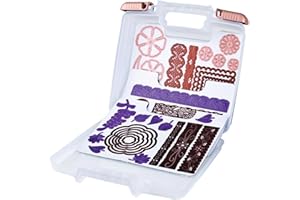 ArtBin - Mallette de Rangement magnétique pour Matrices en métal, 3 Feuilles, 26 x 8,3 x 24,4 cm, translucide