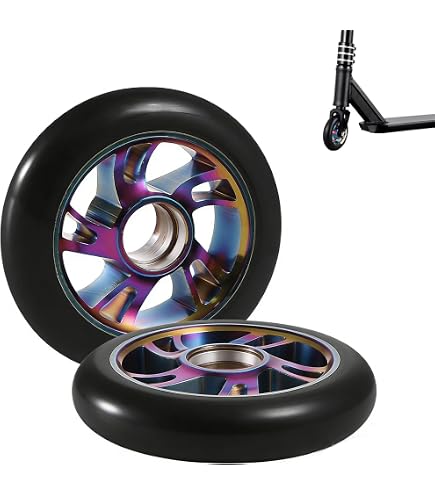 Envy Scooters – Set Adesivi Per Ruote 110 Mm (4 Pezzi) + 5 Adesivi Logo, Per Personalizzare Il Tuo Scooter