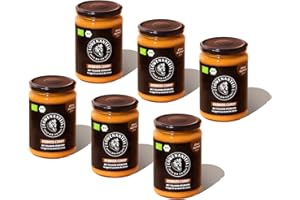 Löwenanteil - 100% Bio-Eintopf ERDNUSS CURRY - 6x 570g Glas - Proteinreiches Bio-Fertiggericht mit veganen Hühnchen & cremiger Erdnussbutter - Ohne Zuckerzusatz & Glutenfrei