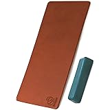 BeaverCraft LS2P1 Leather Strop Honing Sharpening Strop Knives Chisel Tools 7cm x 20cm Double-Sided Stropping Leather Polishi