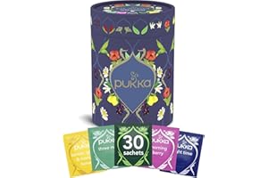 Pukka Tisane Favourites Collection, Confezione Regalo Tisane Biologiche Pukka più Apprezzate, 5 Gusti, Deliziose Erbe Biologiche, Per Una Dose Quotidiana Di Benessere e Gusto, Idea Regalo, 30 Filtri