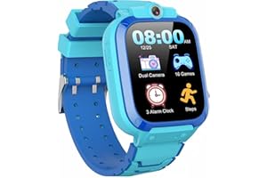 ELEJAFE Smartwatch Bambini con 24 Giochi Contapassi Calorico, Orologio Digitale Bambino con Musica Torcia, Fotocamera,Sveglia, Modalità Scuola, Smart Watch TouchScreen 2-13 Anni, Regalo per Ragazzo e Ragazza