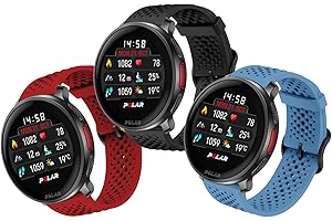 OUTPUTBT Silicone Cinturino 22mm Compatibile con Polar Grit X Pro/Grit X/X2 Pro, Vantage M/M2/M3, Sport Cinturini per Polar Vantage V2/V3 per Uomo Donna