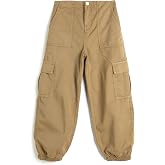 Paraş&uuml;t Kot Pantolon Pamuklu Beli Lastikli Cepli - Parachute Jean