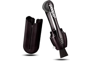 Peeps Eyeglass Cleaner - Carbon Lens Cleaning Tool for Glasses, Spectacles, Sunglasses, Reading Glasses - No Wipes or Cloth (Matte Black)