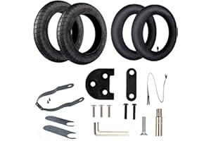 ANSENI Kit Ruote 10 Pollici per Xiaomi M365,Pro, Ricambi Monopattino Elettrico, Gomme di Ricambi, Aggiornamento della Ruota Xiaomi M365 da 8,5" a 10" (Con supporto 1S/Essential/Pro2/Mi electric 3)