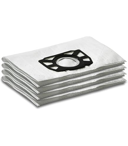 Donkivvy 10 stuks fleece filterzakken compatibel met Karcher KFI357 KA40 WD2 Plus WD3 WD3s SE4001 SE4002 robotstofzuiger alternatief voor 2.863-314.0