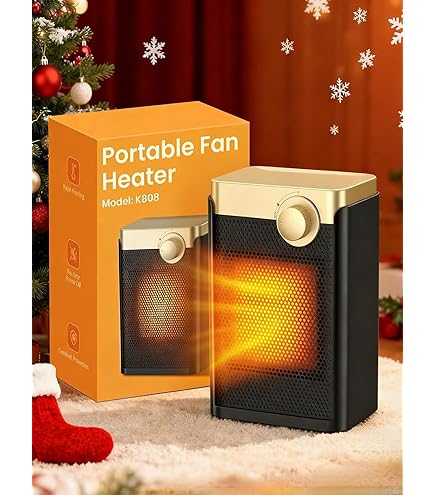 Stufetta Elettrica Basso Consumo, 2S Riscaldamento Stufa Elettrica Basso Consumo Scaldabagno Elettrico, 2 Modalità Termoventilatore Da Bagno,Quieto