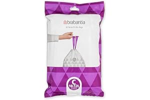 BRABANTIA PerfectFit Bags, Code C, 10-12L, 40 Bags