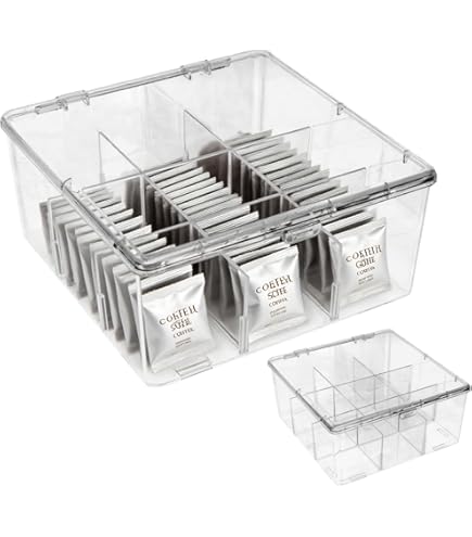 Candala Kast-organizer, Theebox Met, Opbergdoos Voor De Keuken Voor Theezakjes Koffie Enz Opbergvak Voor Keuken Badkamer Kleedkamer Kantoor Enz