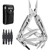 Gifts for Men Women, BIBURY 21 in 1 Pliers Multitool with Screwdriver Set, Multipurpose Knife Tool for Camping, Repair, Hikin