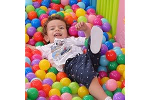 VOIHAMY 50 Pcs Piscina De Bolas, Pequeñas Bolas De Colores Para Bebés, Pelota De Olas Oceánicas, Pelotas Multicolores De Plásticos, No Tóxicas Y Sin BPA, Mini Pelota Juguete Para Patio Juegos, Piscina