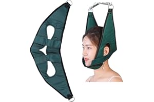 JUOPZKENN UOPZKENN Ceinture de Traction de Vertèbre Cervicale, Civière de Dispositif de Traction de Cou Respirant pour Adulte, Civière de Cou Portable pour la Maison