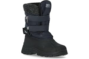 Trespass Strachan II Boys Waterproof Snow Boots Insulated in Black & Navy