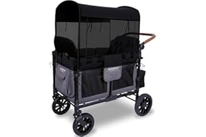 FEATCH Mosquito Net Cover for WONDERFOLD Wagon W4 Stroller Wagon - Provide Easy Access Zippered Entrance, Easy Installation and Overall Protection