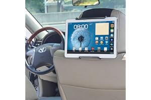 TFY - Supporto universale per tablet per poggiatesta per auto, inclinabile e regolabile, per iPad 9/8/7, iPad Mini, iPad Air, iPad Pro, Galaxy Tab S8, Tab A e altri