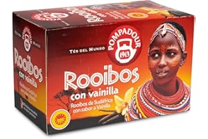 Pompadour Té del Mundo Rooibos Vainilla - 20 Bolsitas