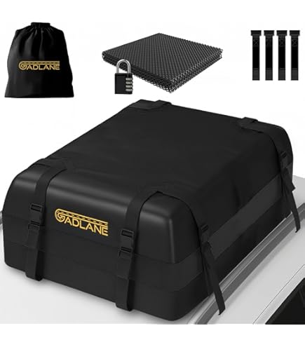 Rimoody Auto Dakkoffer - Opvouwbaar, 595 L, Waterdicht, Met Antislip Mat, Voor Auto's, Bestelwagens, SUV's - Met/Zonder Bagagedrager