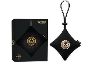 GOODAIR Royal Premium Non-Electric Car Air Purifier | Super Black | Activated Carbon Technology for 24/7 Air Protection | Certified to Absorb Toxic Gases | Elegant Handcrafted Design