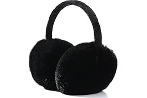 FSMILING Adjustable Warm Earmuffs Plush Fluffy Winter Ear muffs Ear Warmers For Women Girls，1/2 pack