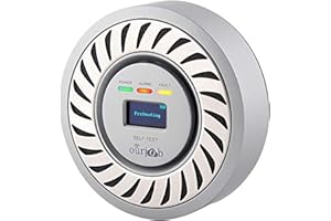 OURJOB CO Detector Carbon Monoxide Alarm, Electrochemical Sensor CO Alarm, Lithium Rechargeable Battery CO Gas Tester, USB Plug in CO Monitor with OLED Digital Display for Home/Garage/Caravan (Silver Gray)