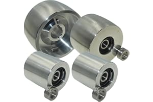 LASANA SMART MACHINES (AL4–24) usiné CNC Ceinture Ensemble de Roues de Moulin Broyeur pour Couteau 100 mm Drive-24 mm Tige 75 mm Track Enrouleur de 50 mm