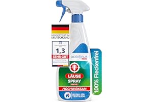 ‎PATRONUS Patronus Läuse Abwehrspray für Textilien & Umgebung [500ml] effektives Läuse-Spray mit natürlichen Wirkstoffen - Läuse Umgebungsspray mit Sofortschutz gegen Läuse - mit dezentem Zitrusduft