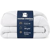 Montse Interiors Duvet for 90 cm Bed, 150 x 220 cm, Spring/Summer 100 g, 100% Microfibre Breathable and Washable