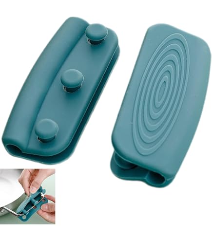 BRA Prior Manici In Silicone Termoresistenti, Set Da 2, Per Pentole E Wok Dal 24 Al 36 Cm, Verde