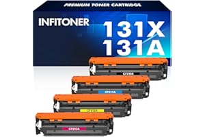 INFITONER 131X CF210X 131A Multipack Toner für HP Laserjet Pro 200 Color MFP M276nw M276n M251n M251nw M276 M251 CF210A CF211A CF212A CF213A CM1415FNW CP1515N CP1525N 128A CF320A 125A CB540A CP1215