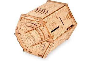 ESC WELT Fort Knox PRO - Escape Room in a Box - Brain Teaser Puzzles for Adults & Kids - 3D Puzzle Box - Puzzle Games - Cash Puzzle Money Box - Wooden Puzzle for Adults - Board Games for Family Night