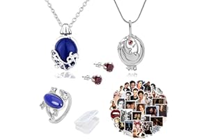 YouU Vampire Diaries Sticker Elena Gilbert Opening Vervain Locket Pendant Necklace Daywalking Katherine Necklace Blue Diamond Ring Red Diamond Stud Earrings 25 pcs