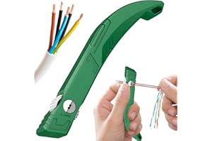 CYUXING Network Cable Untwist Tool, Wire Comb Straightener Stripper for Category 5/6 Cables Twisted Wire Pair Separator Metal 1.3mm Efficient Ergonomic Grip for Engineers