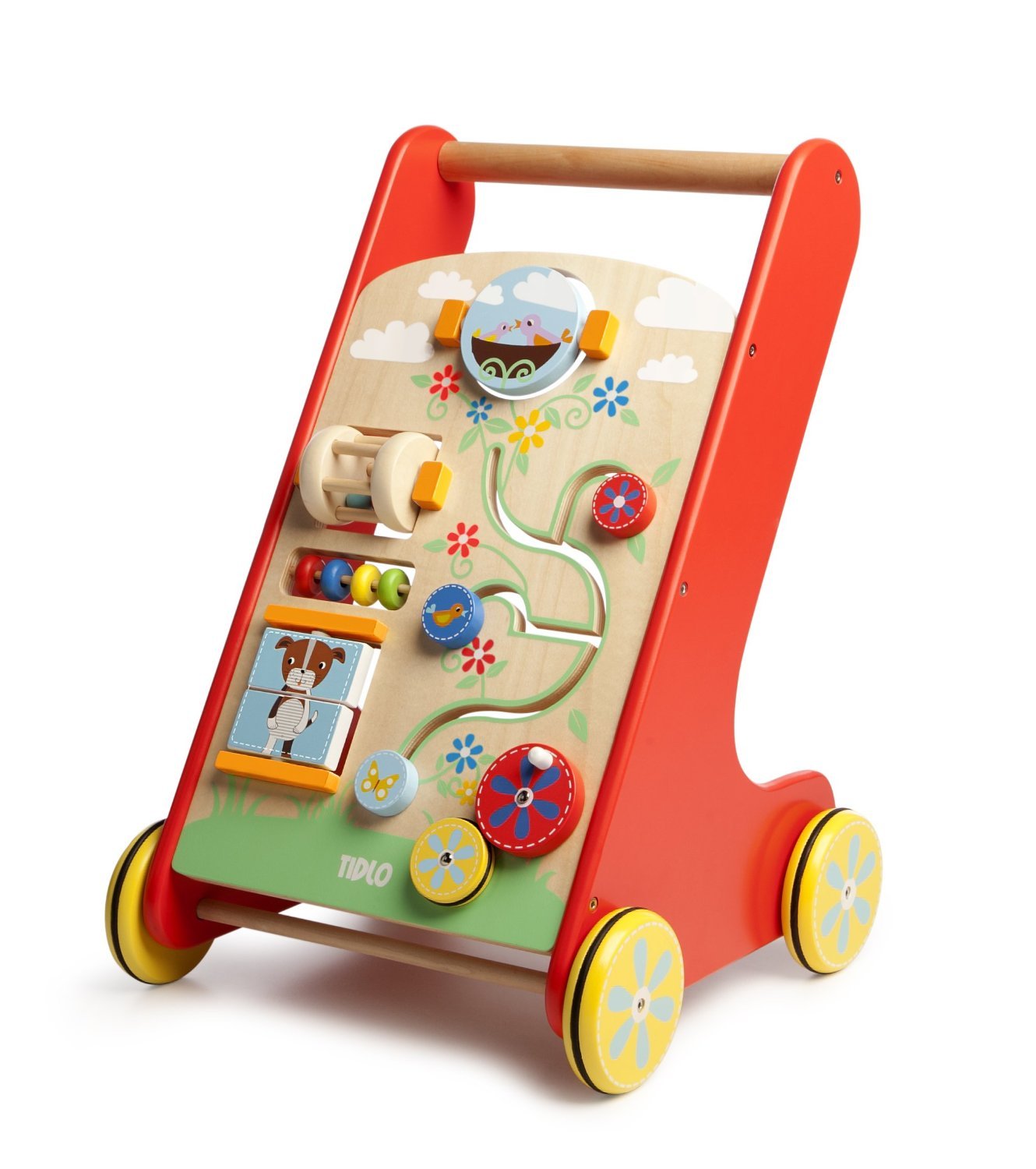 wooden activity walker