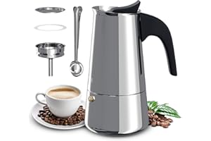 JADIAHOME | Set Café : Cafetera Italiana 12 Tazas - Compatible Inducción, Vitrocerámica y Gas | Cafetera Italiana Induccion | Cafetera Induccion Acero Inoxidable | Cafetera para Induccion (12 Tazas)