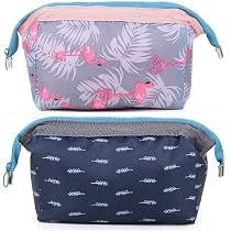 Niwlix Polyester Pack of 2, 12 Cms Travel Toiletry Makeup Cosmetic