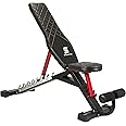 Amazon Brand - Symactive Premium Heavy Duty Adjustable Incline & Decline Multipurpose 3 in 1 Gym Bench, Max User Weight 350 KG | Multipurpose Fitness Bench