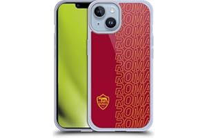 Head Case Designs Licenza Ufficiale AS Roma Eco Grafica Crest Custodia Morbida in Gel Compatibile con Apple iPhone 14 E Compatibile con Magsafe Accessori