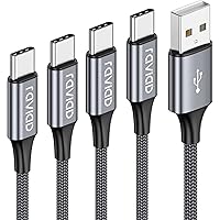 RAVIAD USB Typ C Kabel, [4Pack 0.5M 1M 2M 3M] Nylon Typ C Ladekabel und Datenkabel USB C Schnellladekabel für Samsung Galaxy 