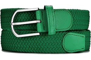 MASADA Ceinture en tissu - Ceinture stretch élastique pour hommes et femmes 3,2 cm de large 90-120 cm cm de long