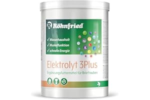 Röhnfried Electrolyte 3Plus – pour pigeons voyageurs lors d'efforts importants (600 g)